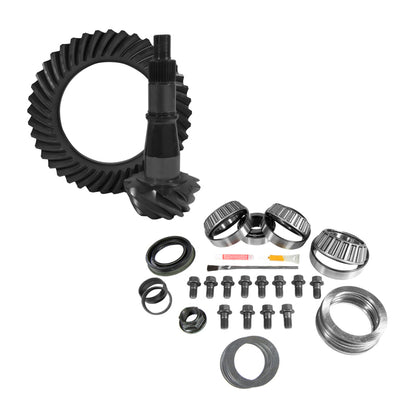 Yukon Gear 9.5in GM 4.56 Rear Ring & Pinion Install Kit Axle Bearings and Seals