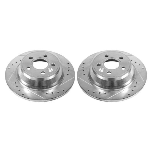 Power Stop 07-11 Volvo S80 Rear Evolution Drilled & Slotted Rotors - Pair