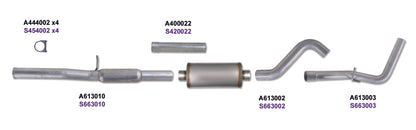 Diamond Eye KIT 3in Catback DUAL GAS SS CHEVY/GM 4.8L 5.3L 1500