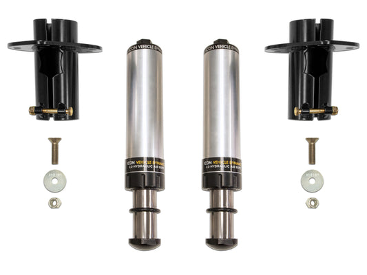 ICON 2020+ Jeep Gladiator JT / 2007+ Jeep Wrangler JK/JL Front Hydraulic Bump Stop Kit