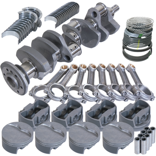 Eagle Chevy Pro Street 384 Rotating Assembly 4140 Crankshaft w/ 4340 I Beam Rods & Flat Top Pistons