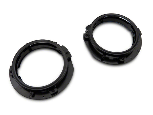 Raxiom 18-23 Jeep Wrangler JL 7-In Headlight Retro-Fit Kit w/ Harness- Black Housing (Clear Lens)