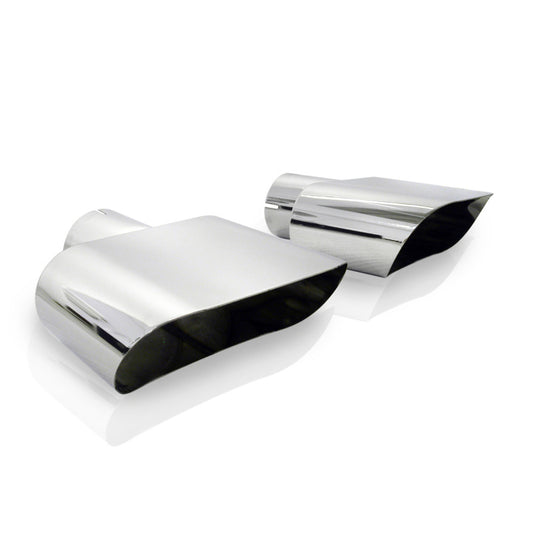 Stainless Works Wide Oval Challenger R/T 2-1/2in Inlet Tips (priced per pair)