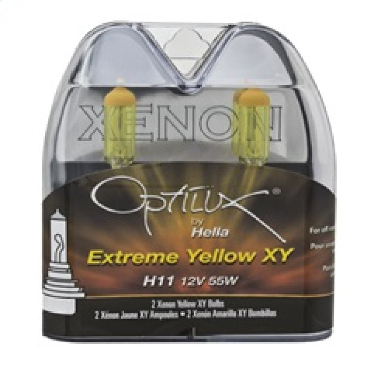 Hella - Optilux H11 55W XY Extreme Yellow Bulbs (Pair)
