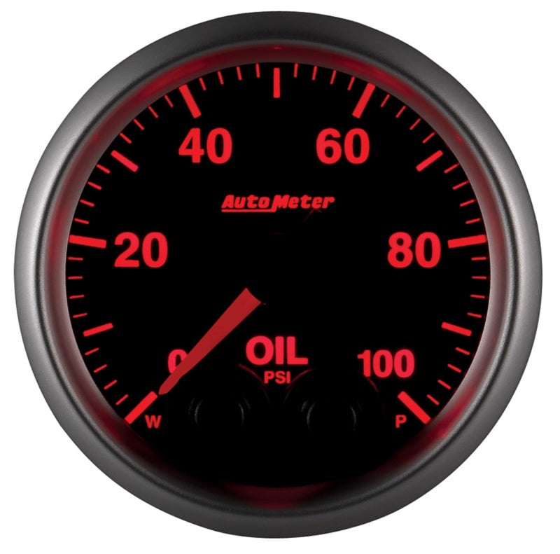 Autometer Elite 52mm Oil Pressure Peak and Warn Gauge w/ Electronic Control