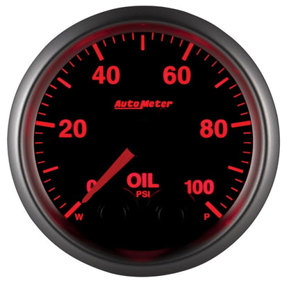 Autometer Elite 52mm Oil Pressure Peak and Warn Gauge w/ Electronic Control