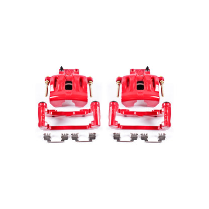 Power Stop 05-11 Chrysler 300 Front Red Calipers w/Brackets - Pair