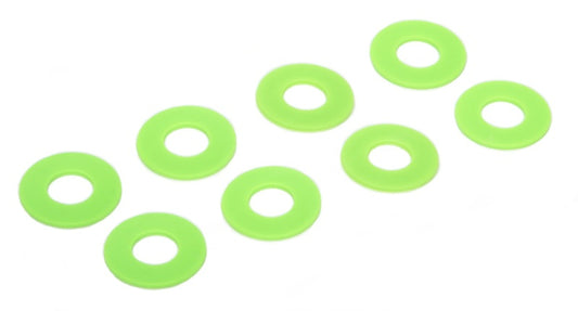 Daystar D-Ring Shackle Washers Set of 8 Fluorescent Green