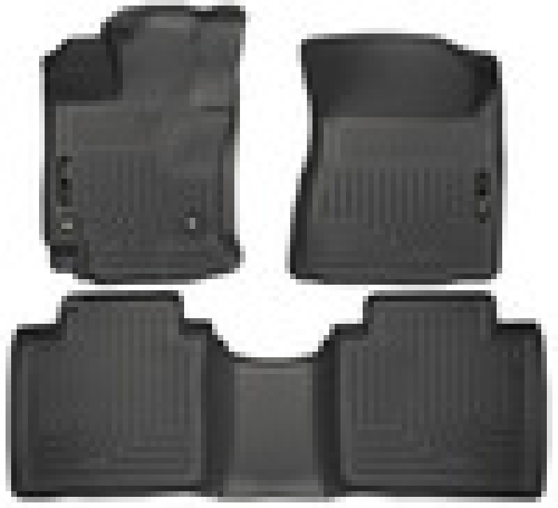 Husky Liners 15 Toyota Venza WeatherBeater Front & Second Row Tan Floor Liners Black