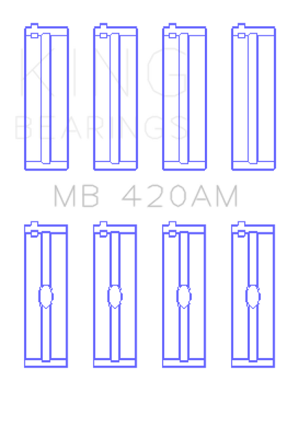 King Engine Bearings Ford Zephyr V6 (Size +0.10) Main Bearing Set