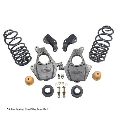 Belltech LOWERING KIT 14 Silverado/Sierra Ext/Crew Cab 2WD 3in or 4in Ft/5in or 6in Rr w/o Shocks