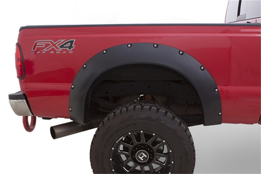 Bushwacker 66-77 Ford Bronco Cutout Style Flares 2pc 5in Of Extra Wheel Well Opening - Black