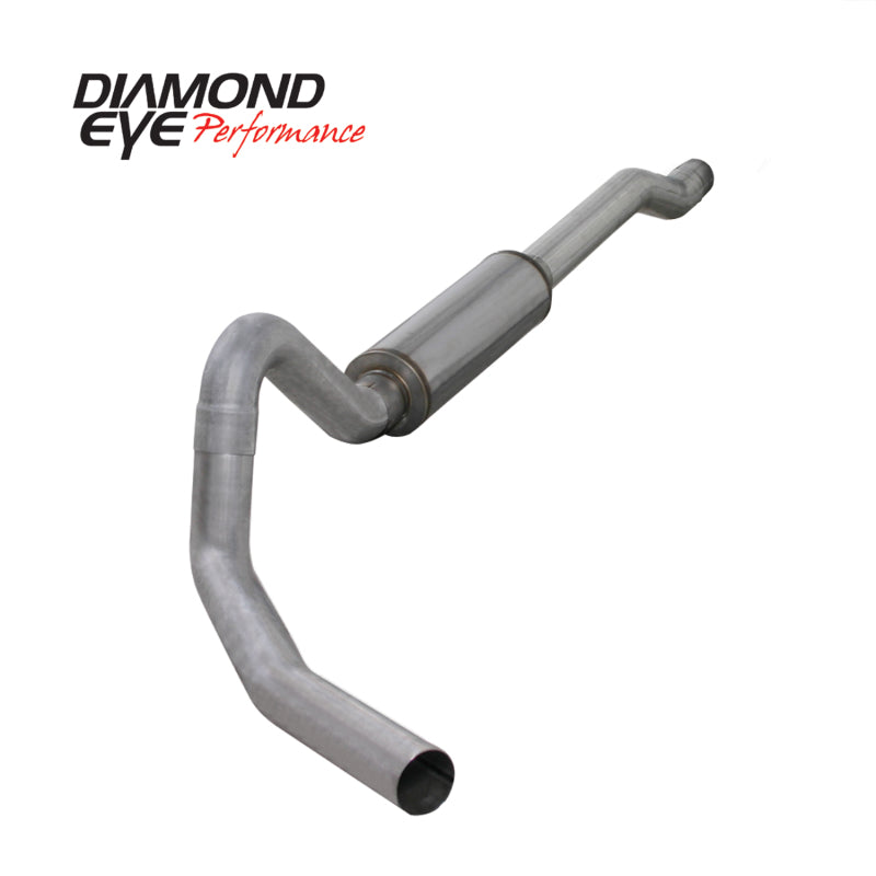 Diamond Eye KIT 4in Catback MFLR RPLCMENT PIPE Single AL: 03-06 FORD 6.0L EXCURSION