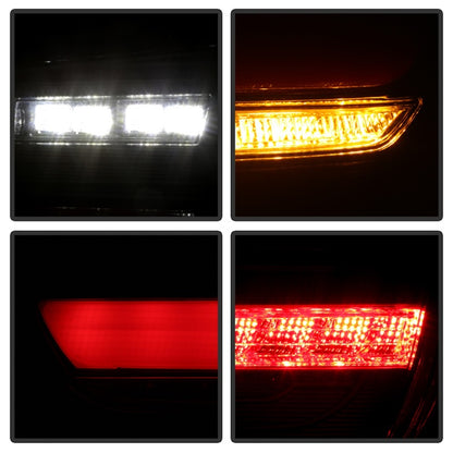 Spyder BMW 3 Series F30 2012-2018 Full LED Tail Lights (ALT-YD-BMWF3012-SEQ-BK) -  Black