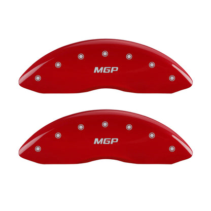 MGP 4 Caliper Covers Engraved Front & Rear MGP Yellow finish black ch