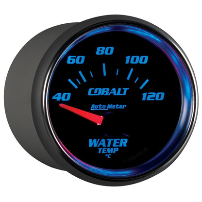 Autometer Cobalt 52mm Short Sweep Electronic 40-120 Deg C Water Temperature Gauge