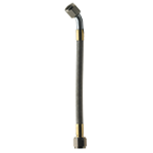 Fragola -8AN Hose Assembly Straight x 45 Degree Alum Nut 16in