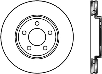 StopTech 03-11 Ford Crown Victoria Cryo Slotted Front Left Sport Brake Rotor