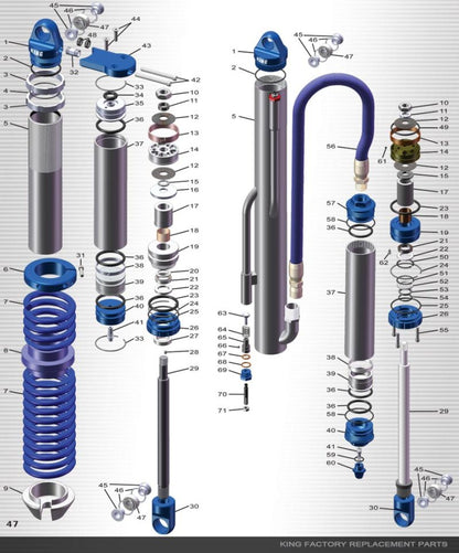 King Shocks Piston Symmetric Preload