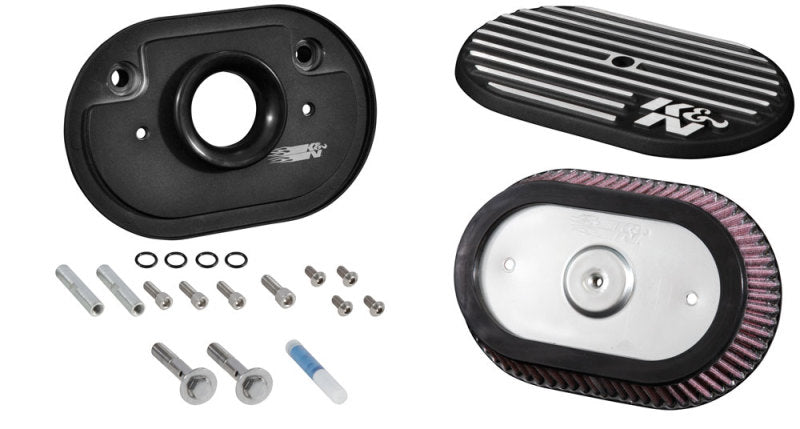 K&N Street Metal Intake System 2017 Harley-Davidson Shaker Black H/D Touring Models