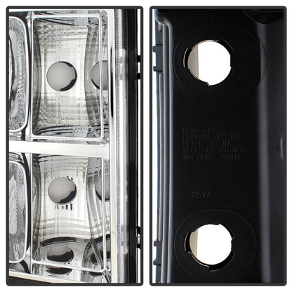 xTune GMC Sierra 07-13 Crystal Headlights Chrome HD-JH-GSIE07-AM-C