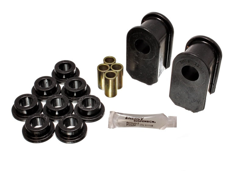 Energy Suspension Ford F100/150/250 Blk Fr & Rear A Style 1in Dia Sway Bar 3-1/2in Tall Bushing Sets