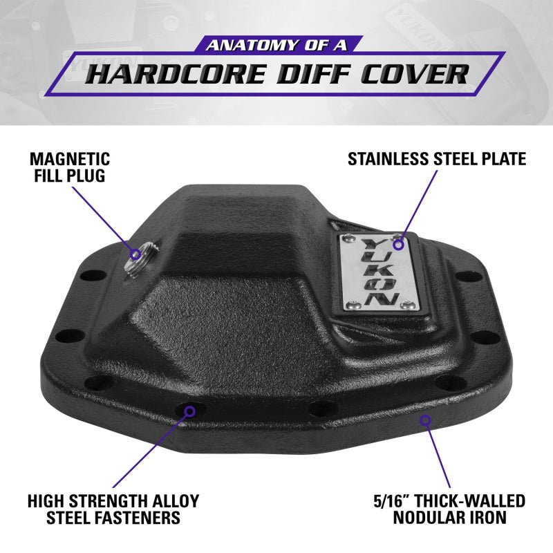 Yukon Gear Hardcore Nodular Iron Cover for 2018 Jeep Wrangler JL Rear Dana 35