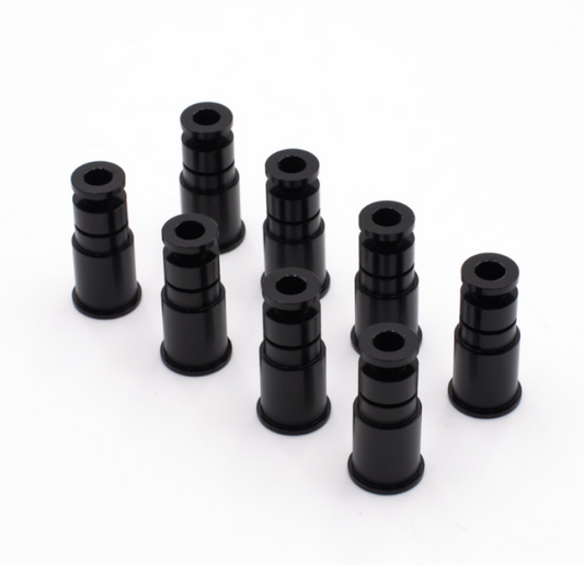 BLOX Racing 14mm Adapter Top (1in) w/Viton O-Ring (Set of 4)