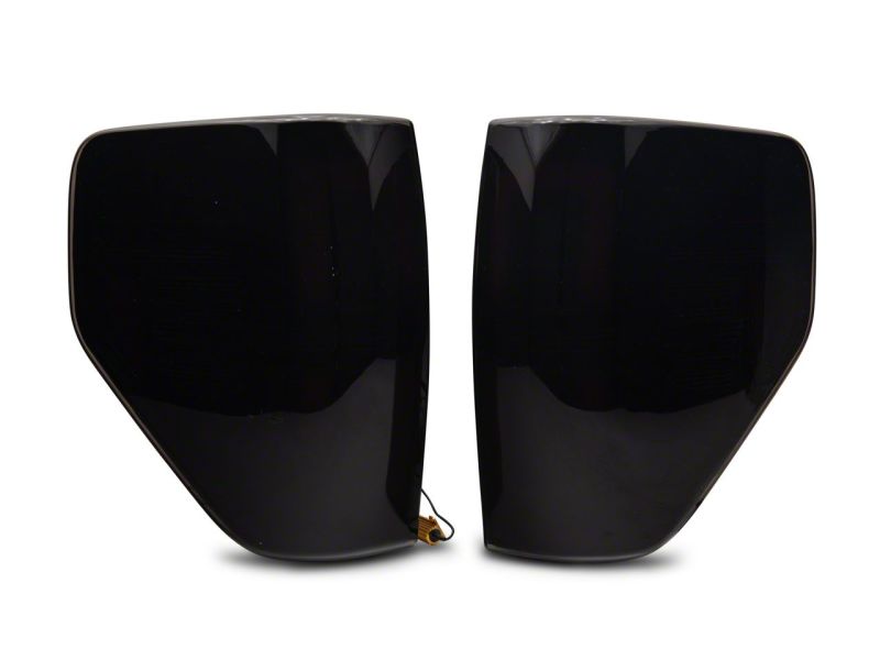 Raxiom 09-14 Ford F-150 Styleside Axial Series LED Tail Lights w/ Halo- Black Housing (Smoked Lens)