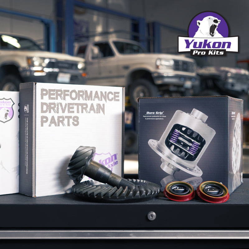 Yukon Gear 8.25in CHY 3.55 Rear Ring & Pinion Install Kit Positraction 1.618in ID Axle Bearings