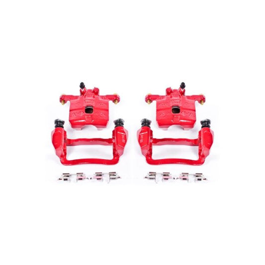 Power Stop 05-06 Saab 9-2X Rear Red Calipers w/Brackets - Pair