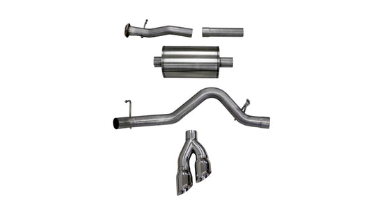 Corsa 2017-2022 Chevy Colorado 3.6L Extended Cab/ Long Bed Sport Cat-Back System Single Rear Exit