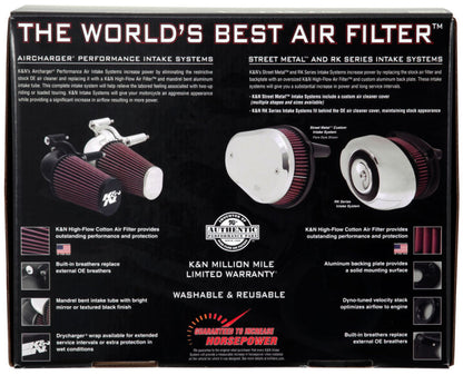 K&N 99+ Harley-Davidson Street Metal Intake System - Hammer Black