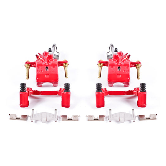 Power Stop 96-01 Infiniti I30 Rear Red Calipers w/Brackets - Pair