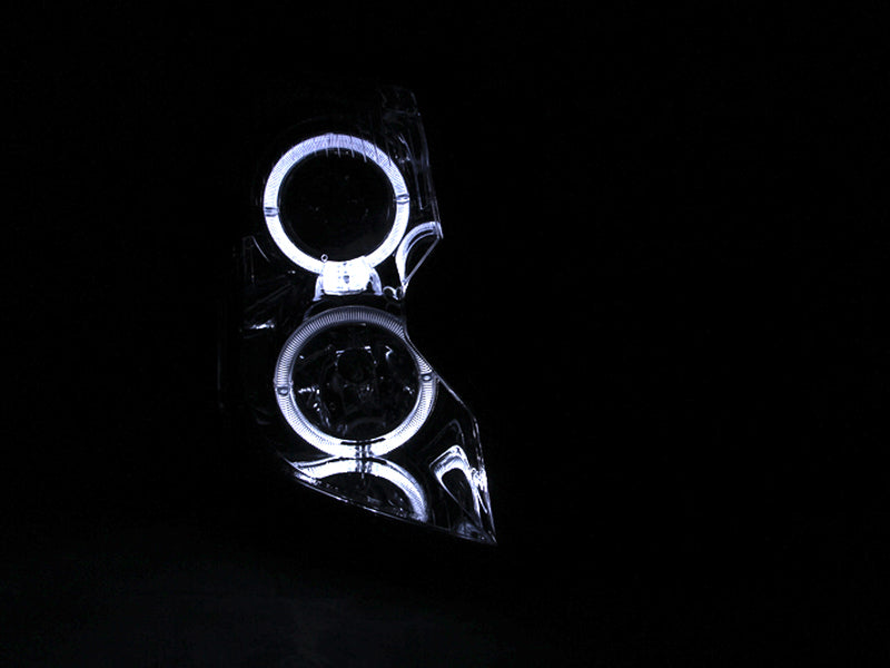 ANZO 2003-2007 Cadillac CTS Projector Headlights w/ Halo Chrome