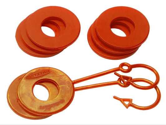 Daystar Fluorescent Orange D Ring Isolator w/Lock Washer Kit