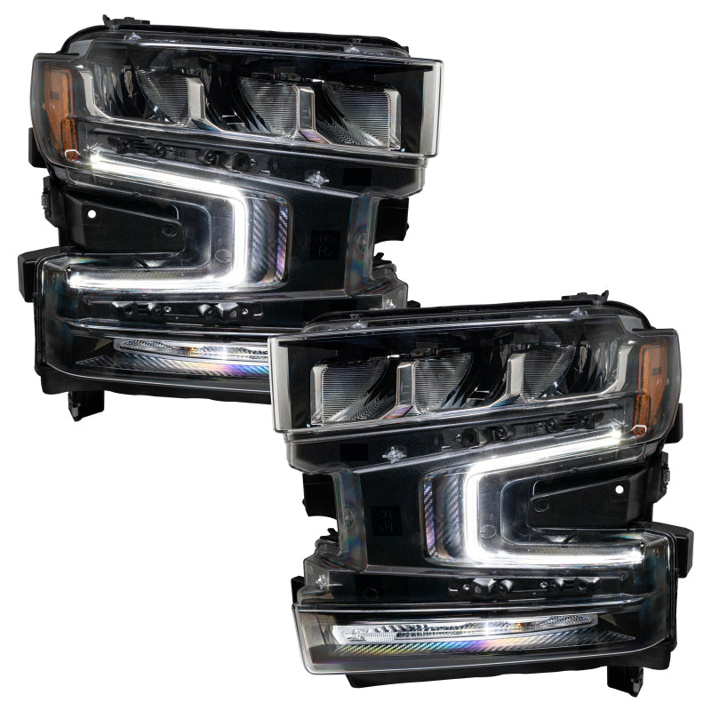 Oracle 19-21 Chevy Silverado 1500 RGB+W Headlight DRL Kit - ColorSHIFT w/ BC1 Controller