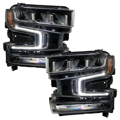 Oracle 19-21 Chevy Silverado 1500 RGB+W Headlight DRL  Kit - ColorSHIFT w/o Controller