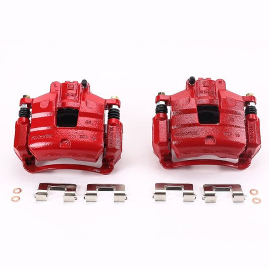 Power Stop 2017 Buick LaCrosse Front Red Calipers w/Brackets - Pair
