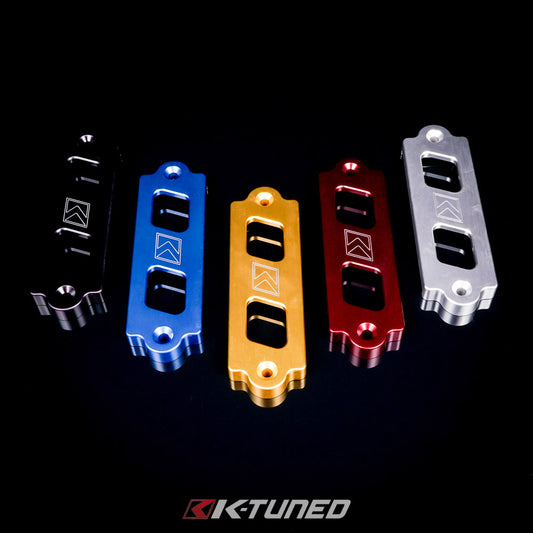 K-Tuned - 01-05 Civic Battery Tie Downs (Blue)