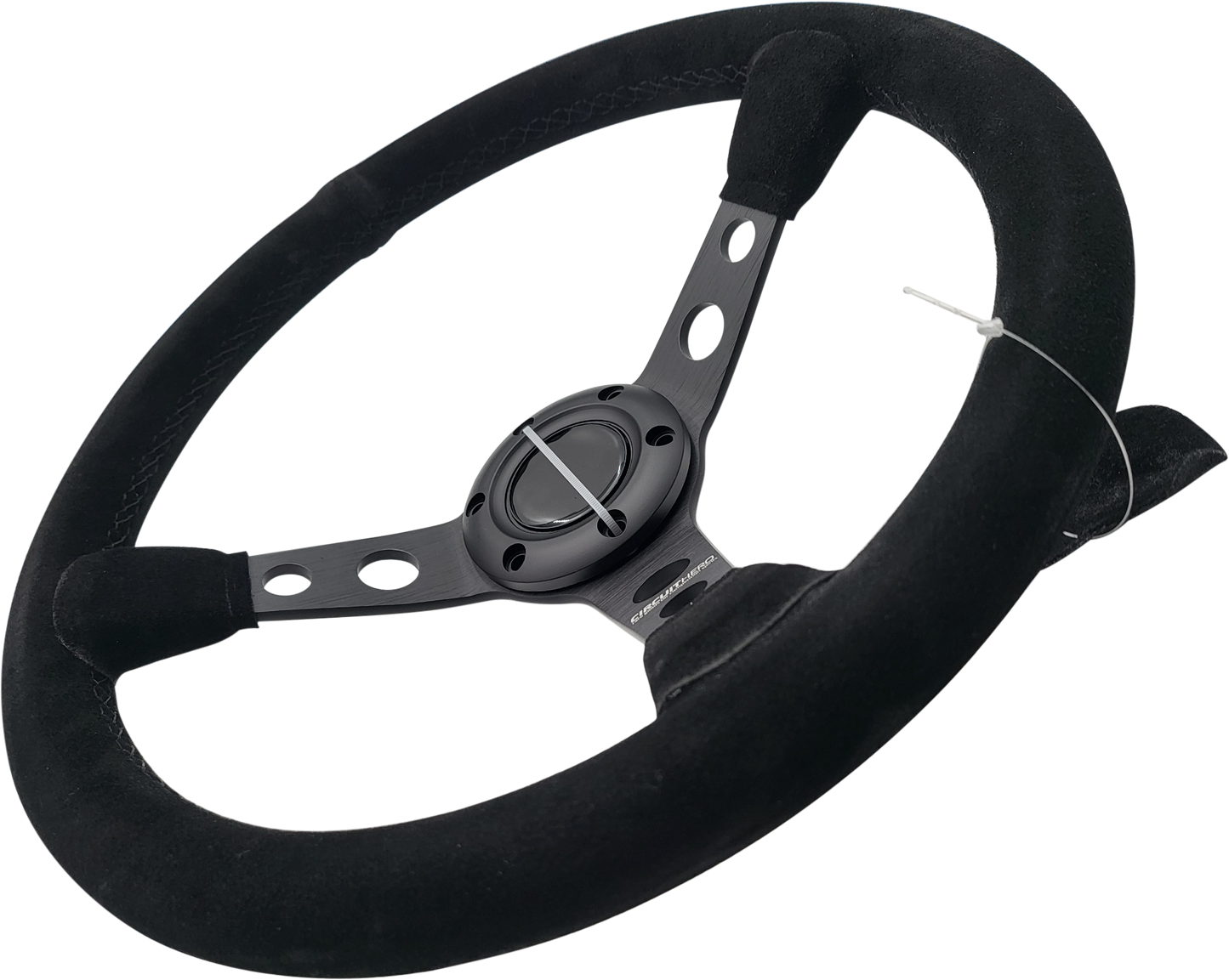 3 Spoke Steering Wheel with Holes 345mm/70mm Dish 6 Bolt