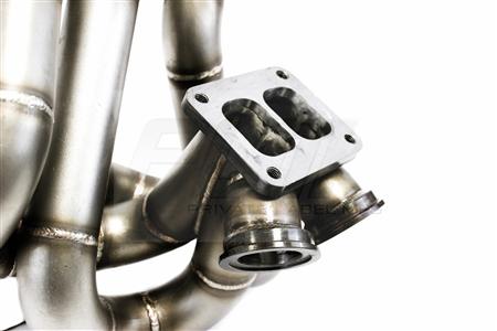 PLM - Power Driven T4 Top Mount Turbo Manifold with Dual Wastegates B-Series B16 B18 B20