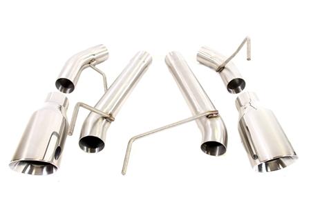 PLM - 2.5" Dual Axle Back Exhaust Pipe Kit Mustang 05-10 V8 GT GT500