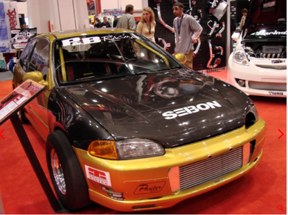 Seibon - 1992 - 1995 Honda Civic 2DR/3DR OEM Carbon Fiber Hood