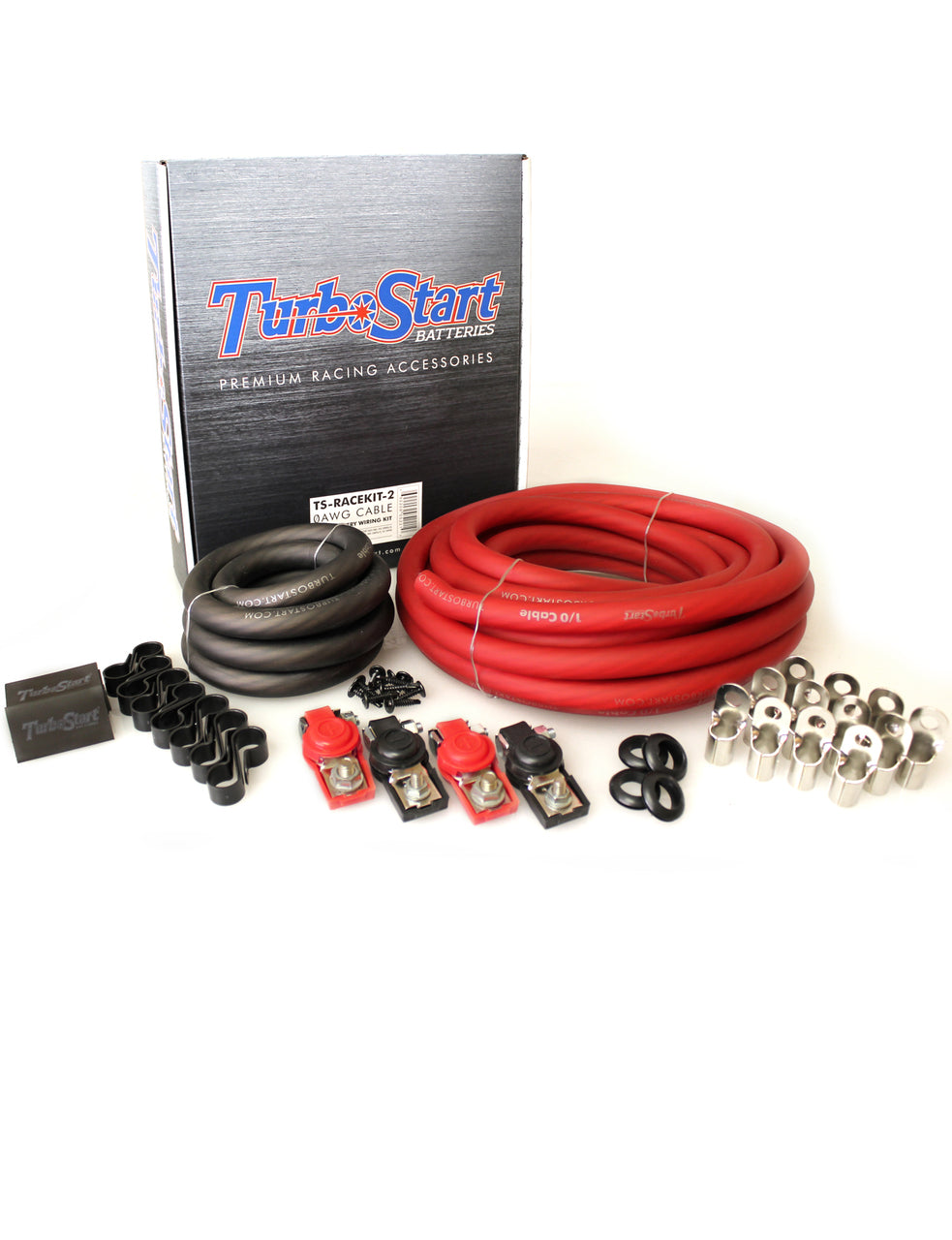TurboStart - 1/0 AWG Cable Dual Battery Race Kit