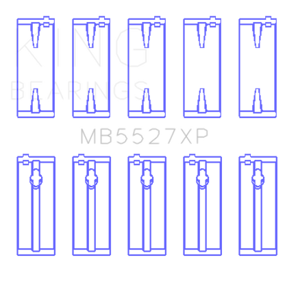 King Engine Bearings Toyota 4AGE/4AGZE 16V 1.6L (Size STDX) Performance Main Bearing Set