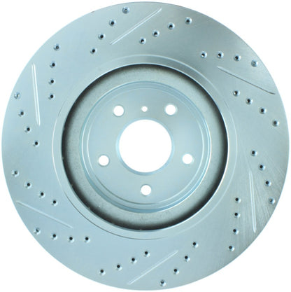 StopTech Select Sport Nissan Slotted and Drilled Front Left Rotor