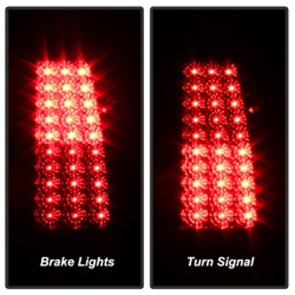 xTune Chevy Silverado 1500/2500/3500 03-06 LED Tail Lights Red Clear ALT-ON-CS03-LED-RC