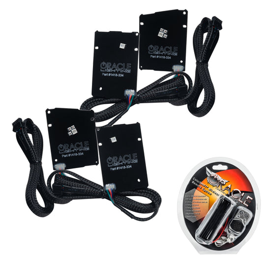 Oracle 19-21 Chevy Camaro LS/LT RGB+A Headlight DRL  Kit - ColorSHIFT w/ RF Controller