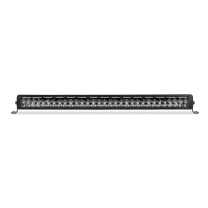 Go Rhino Xplor Blackout Combo Series Dbl Row LED Light Bar w/Amber (Side/Track Mount) 32in. - Blk